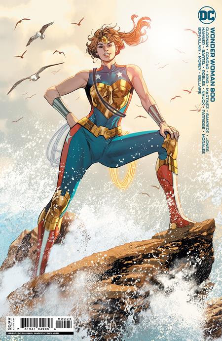WONDER WOMAN #800 DANIEL SAMPERE TRINITY CARD STOCK VARIANT– The