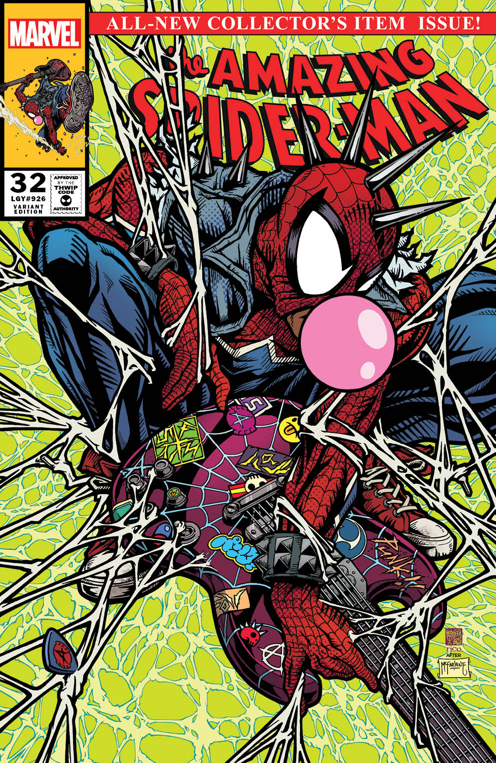 Marvel Comics Spiderpunk 1 1:50 Ratio Exclusive Variant Spider