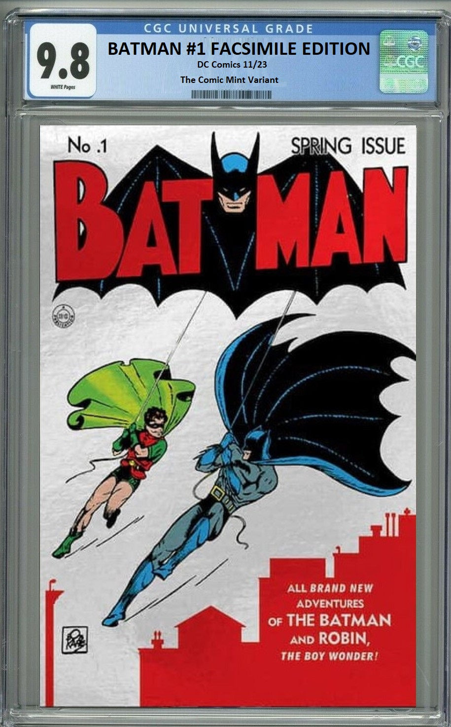 BATMAN 1 FACSIMILE FOIL NYCC VARIANT The Comic Mint Batman 1 facsimile foil nycc variant the comic mint