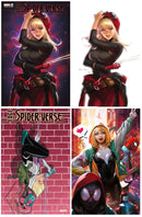 EDGE OF SPIDER-VERSE 1 LEIRIX ARTGERM HOMAGE VARIANTS