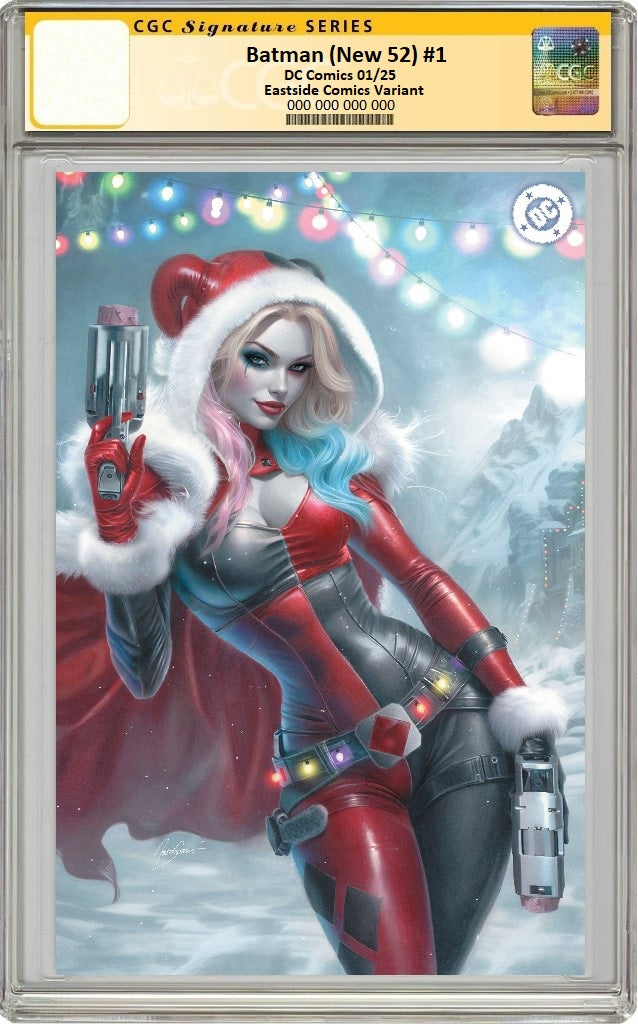 BATMAN 1 (NEW 52) NATALI SANDERS HARLEY QUINN CHRISTMAS VIRGIN