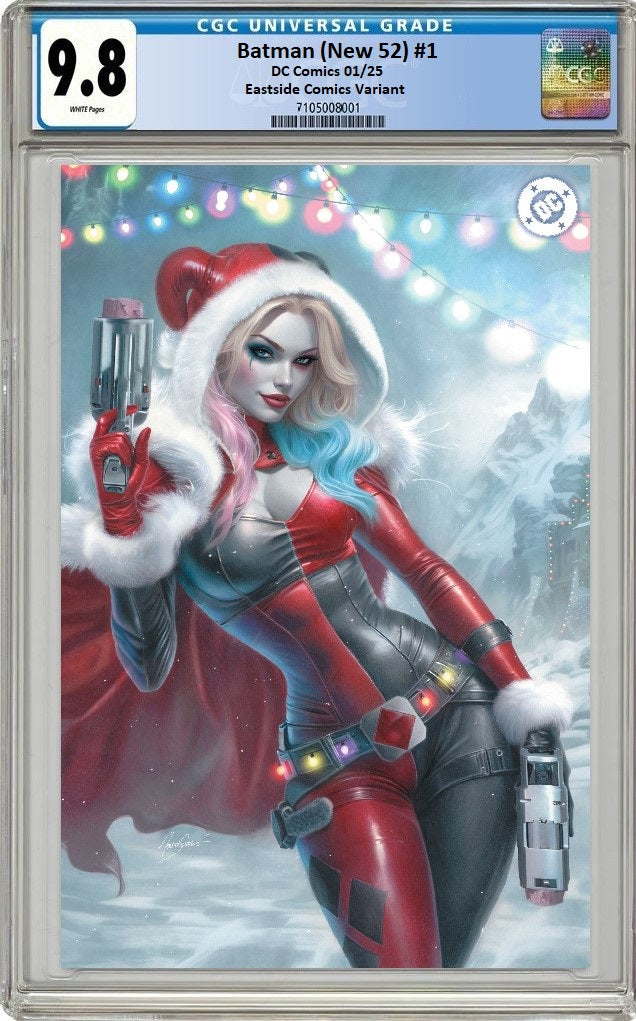 BATMAN 1 (NEW 52) NATALI SANDERS HARLEY QUINN CHRISTMAS VIRGIN