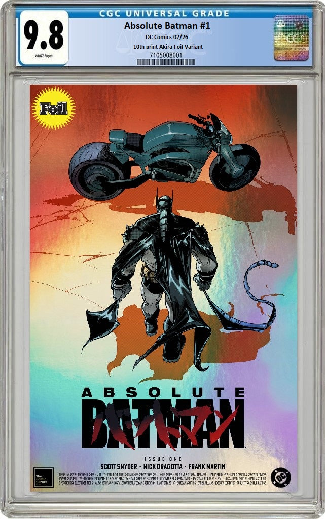 ABSOLUTE BATMAN 1 FOIL JAVIER FERNANDEZ AKIRA HOMAGE VARIANT– The