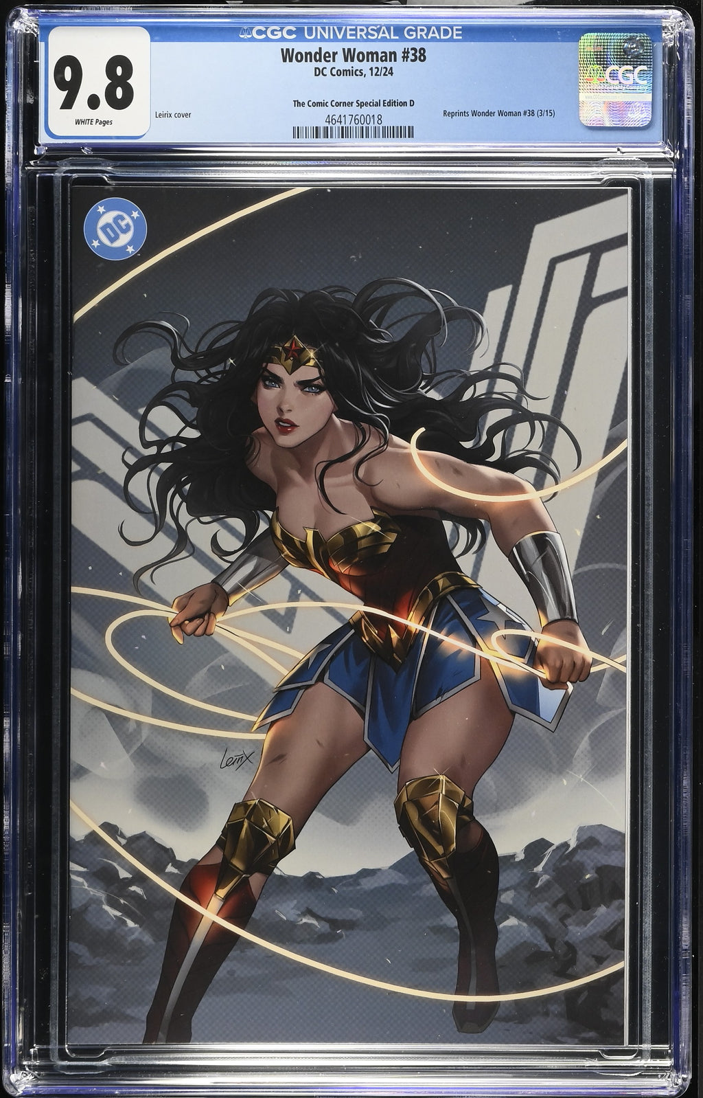 WONDER WOMAN #38 LEIRIX NYCC VIRGIN VARIANT CGC 9.8– The Comic Mint