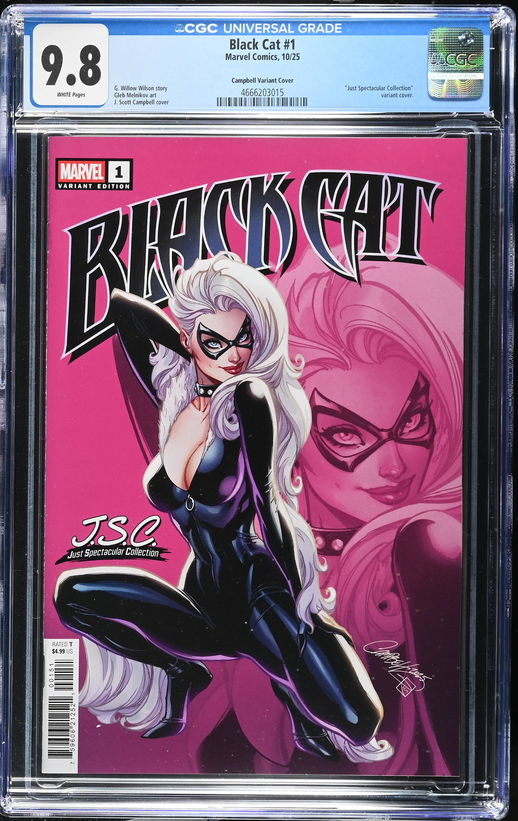 BLACK CAT #1 J SCOTT CAMPBELL VARIANT CGC 9.8– The Comic Mint
