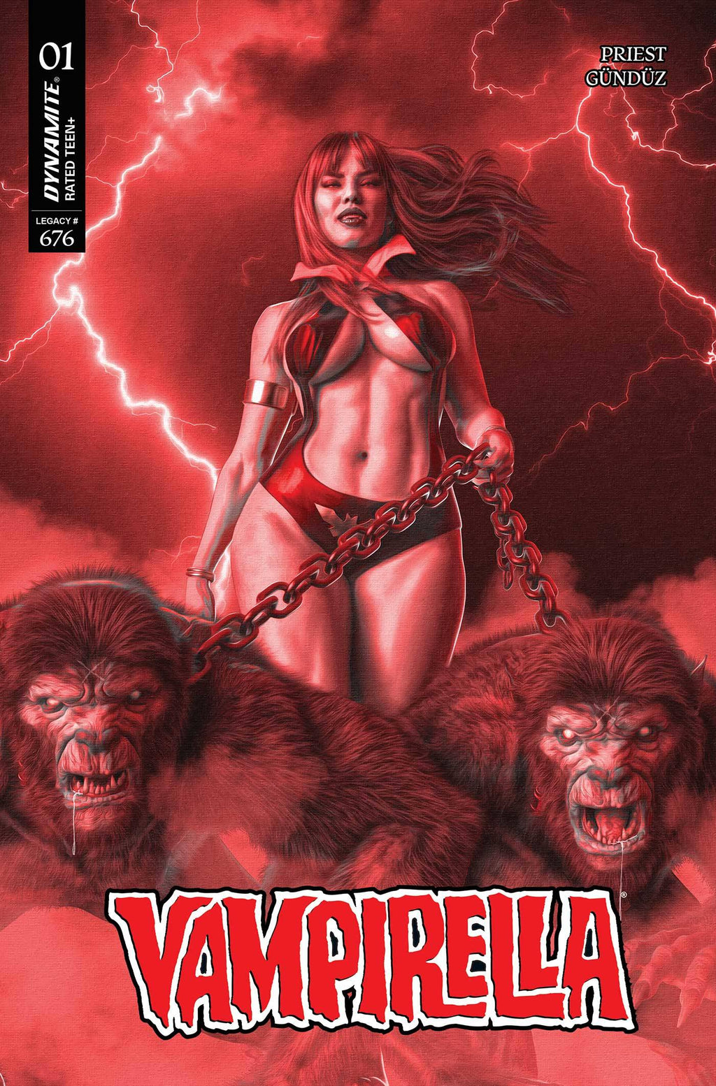 VAMPIRELLA 1 (2025) MARK SPEARS 1:10 RED TRADE DRESS VARIANT– The