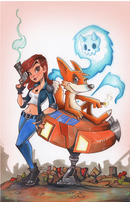 FRANKLIN AND GHOST 1 CHRISSIE ZULLO AND CHRIS UMINGA TERRIFICON VARIANT