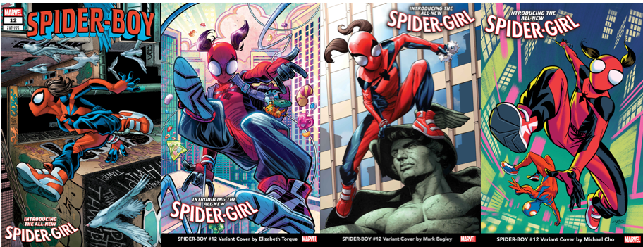 SPIDER-BOY 12 TODD NAUCK FIRST SPIDER-GIRL VARIANT– The Comic Mint