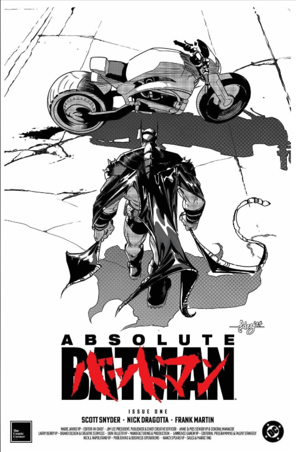 ABSOLUTE BATMAN 1 JAVIER FERNANDEZ AKIRA COLOR SPLASH THIRD PRINT