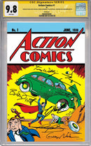 ACTION COMICS 1 NYCC FOIL FACSIMILE SIGNED BY SIX SUPERMEN CGC GRADED