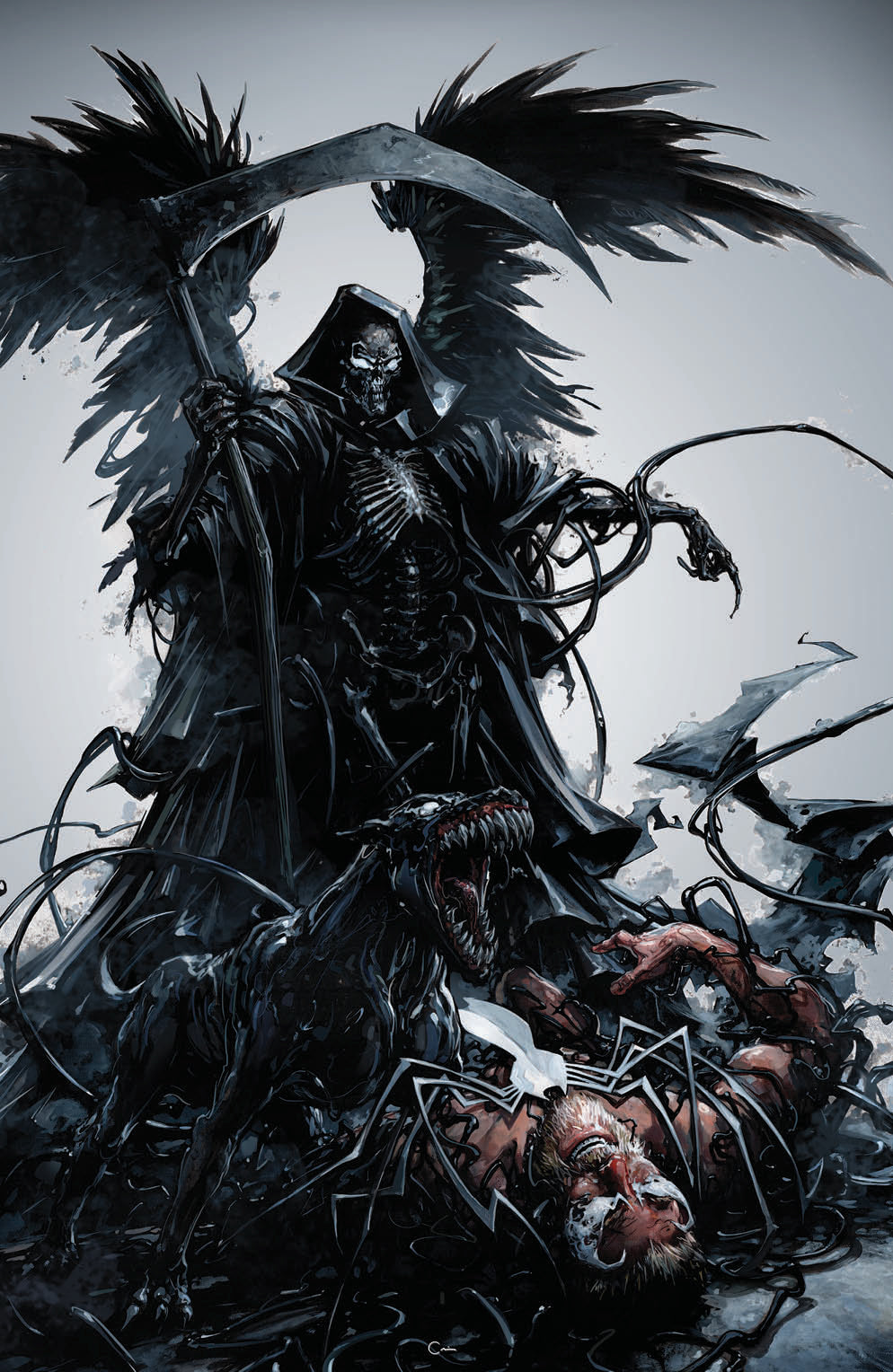 VENOM 12 CLAYTON CRAIN GRIM REAPER VARIANT!– The Comic Mint