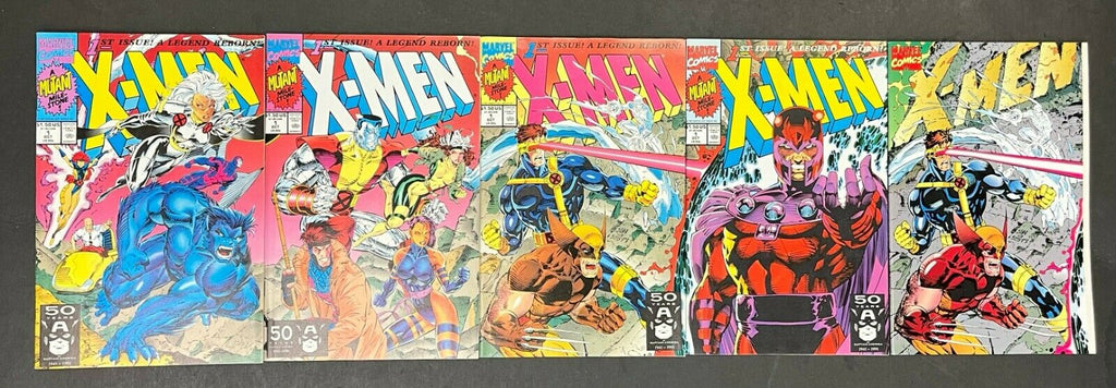 X MEN 1 JIM LEE COMPLETE SET OF 5 COVERS The Comic Mint x-men-1-jim-lee-complete-set-of-5-covers-the-comic-mint