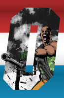 GI JOE A REAL AMERICAN HERO 1  1:25 ROAD BLOCK FOIL LETTER VARIANT