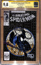AMAZING SPIDER-MAN: FACSIMILE EDITION #300 BLACK SHATTERED NYCC 2023 VARIANT SIGNED BY MATTHEW DIMASI CGC 9.8