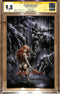 INVINCIBLE RED SONJA #1 CRAIN & FRAZETTA VIRGIN VARIANT SIGNED BY CLAYTON CRAIN CGC 9.8