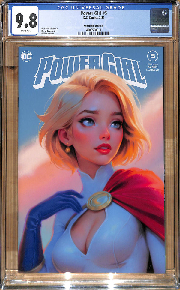 POWER GIRL #5 TCM WILL JACK VARIANT CGC 9.8