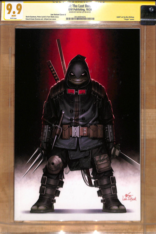 TMNT: THE LAST RONIN #1 VIRGIN VARIANT SIGNED BY INHYUK LEE CGC 9.9