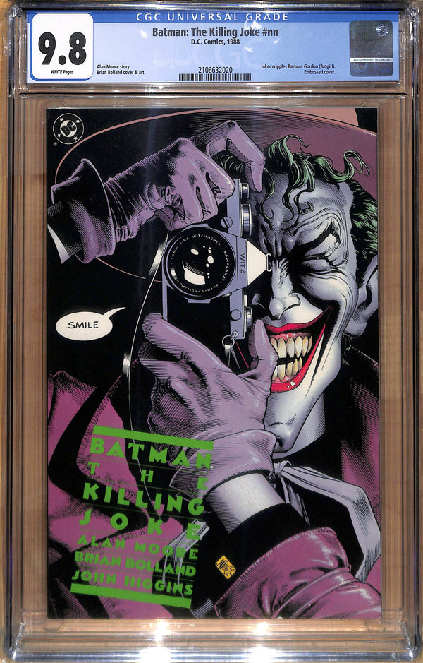 BATMAN: THE KILLING JOKE #NN FIRST PRINT "EMBOSSED COVER" CGC 9.8