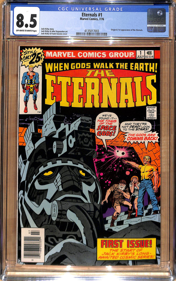 ETERNALS #1 "ORIGIN & 1ST APPEARANCE OF THE ETERNALS" CGC 8.5