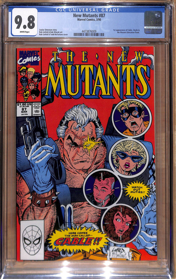 NEW MUTANTS #87 "1ST APPEARANCE OF CABLE, STRYFE & THE MUTANT LIBERATION FRONT" CGC 9.8