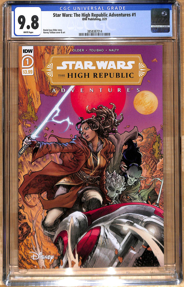 STAR WARS: THE HIGH REPUBLIC ADVENTURES #1 MAIN COVER CGC 9.8