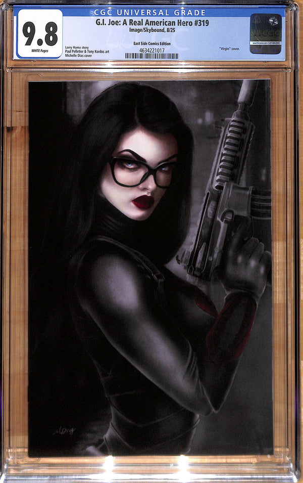 G.I. JOE: A REAL AMERICAN HERO #319 MICHELLE DIAS VIRGIN VARIANT CGC 9.8