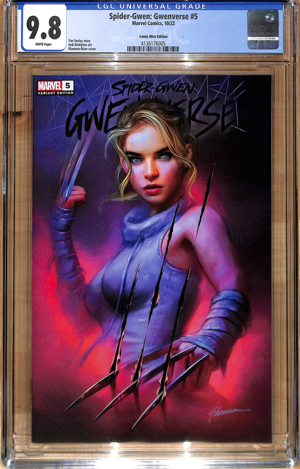 AS IS: SPIDER-GWEN: GWENVERSE #5 TCM SHANNON MAER VARIANT CGC 9.8