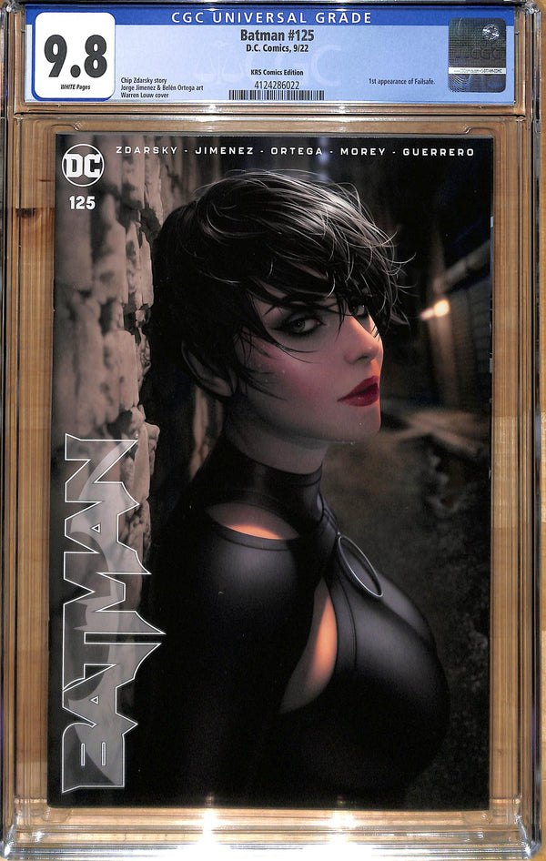 AS IS: BATMAN #125 WARREN LOUW VARIANT CGC 9.8