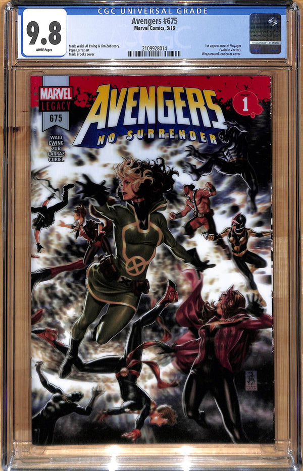 AVENGERS #675 (2018) NO SURRENDER PART 1 CGC 9.8