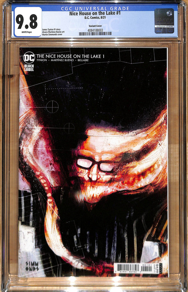 NICE HOUSE ON THE LAKE #1 MARTIN SIMMONDS COVER B CGC 9.8