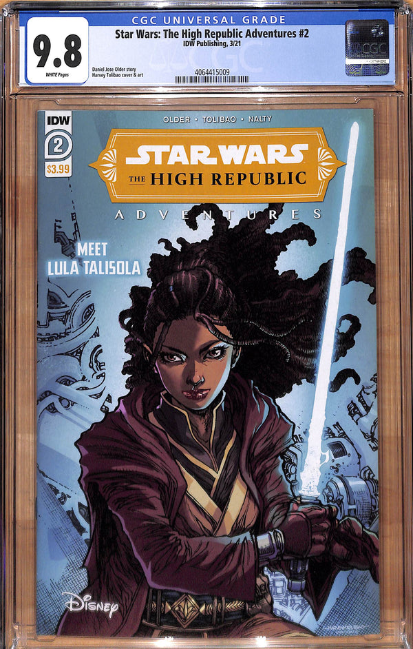 STAR WARS: HIGH REPUBLIC ADVENTURES #2 MAIN COVER CGC 9.8– The