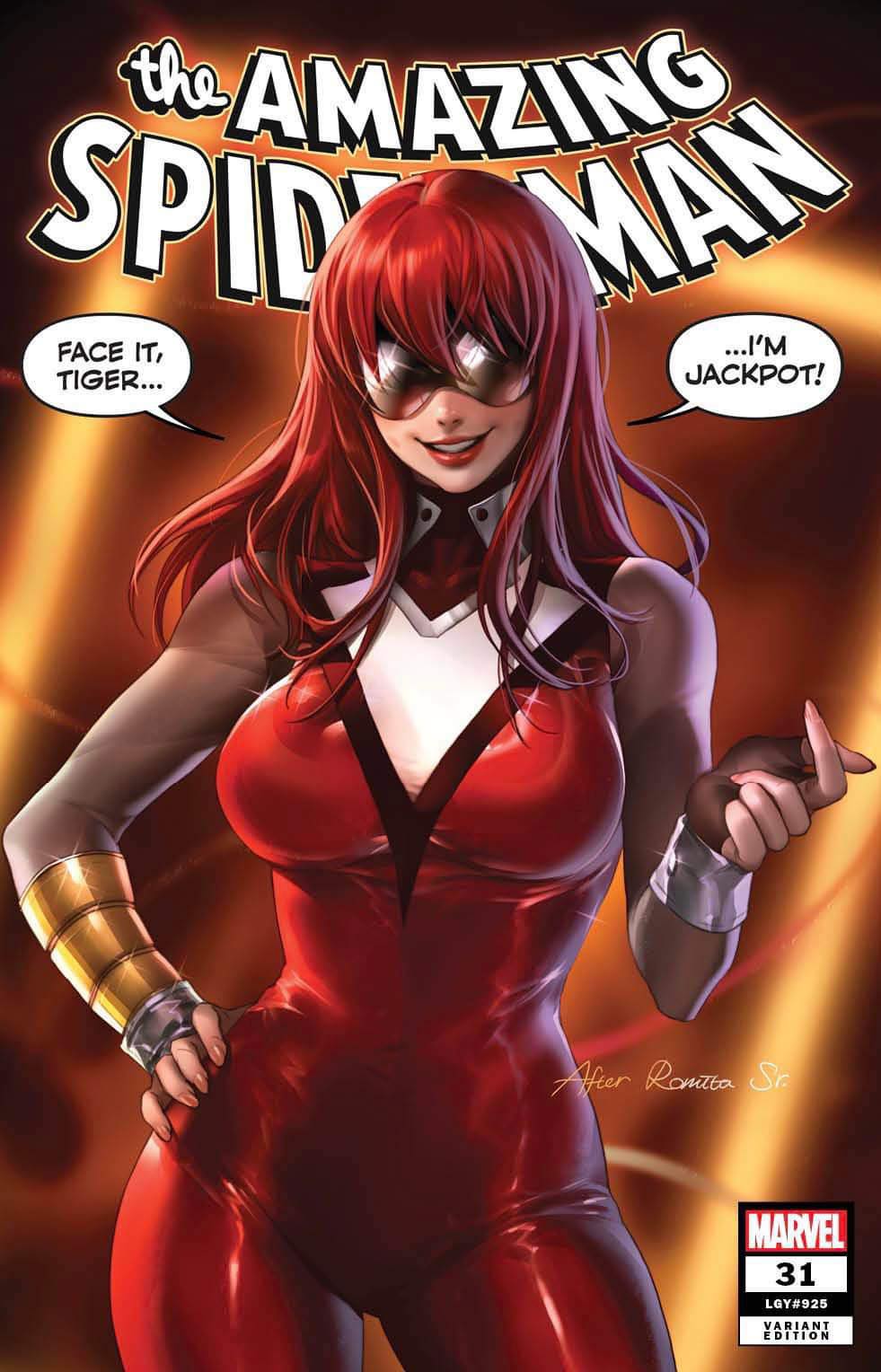 AMAZING SPIDER-MAN 31 MARY JANE AS JACKPOT LEIRIX HOMAGE
