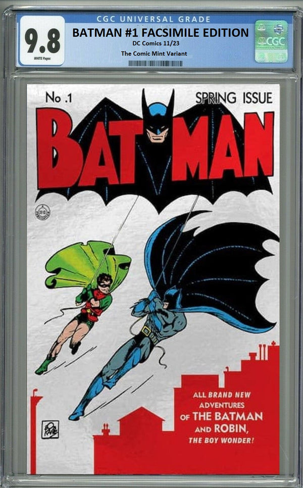 BATMAN: FACSIMILE EDITION #1 TCM NYCC SILVER FOIL VARIANT CGC 9.8