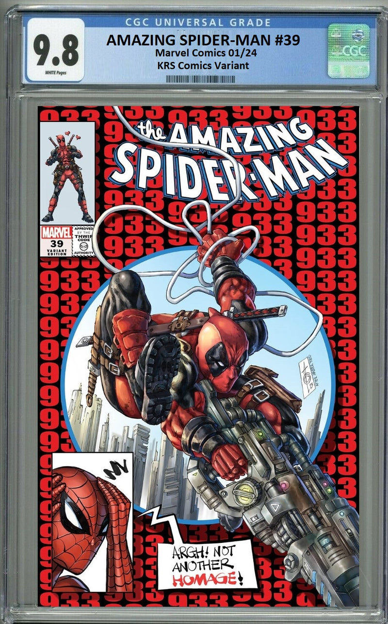 AMAZING SPIDER-MAN #39 CGC 9.8 ALAN QUAH DEADPOOL RED & BLACK VARIANT –  East Side Comics