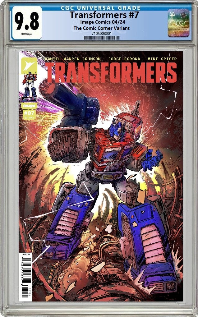 TRANSFORMERS 7 JOHN GALLAGHER AND RED CODE VARIANTS