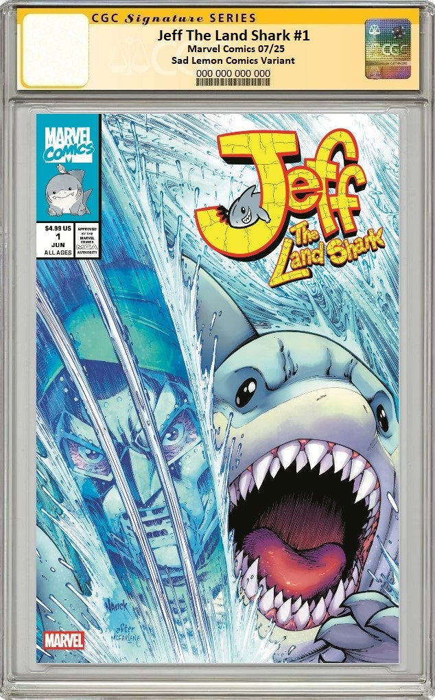 JEFF THE LAND SHARK 1 TODD NAUCK HOMAGE VARIANT