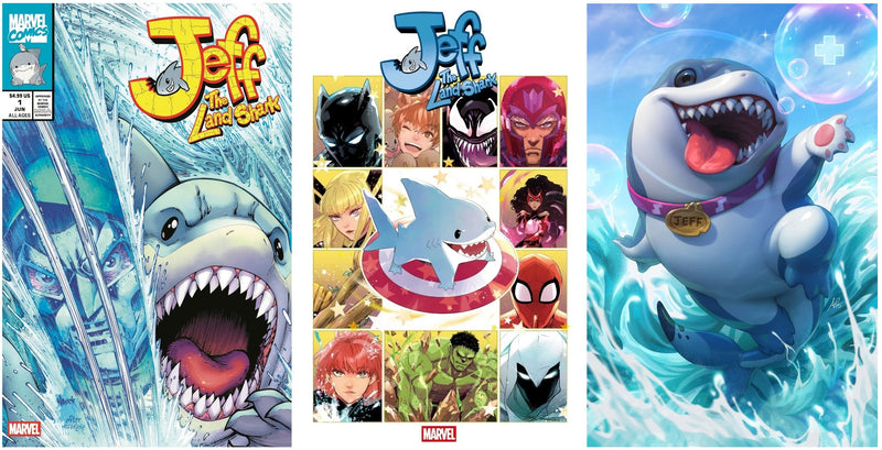 JEFF THE LAND SHARK 1 TODD NAUCK HOMAGE VARIANT