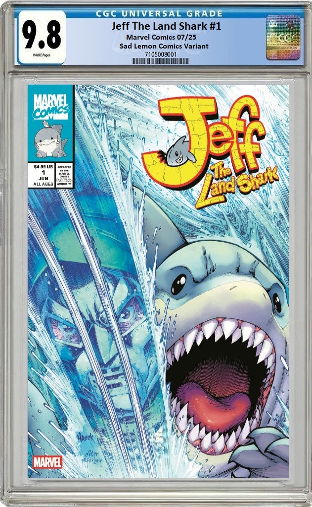JEFF THE LAND SHARK 1 TODD NAUCK HOMAGE VARIANT