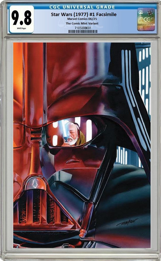 STAR WARS 1 (1977) MIKE MAYHEW VADER OBI WAN VARIANT
