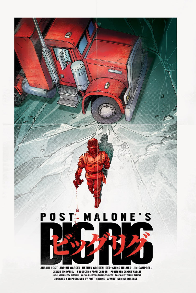 BIG RIG 1 POST MALONE REDCODE AKIRA HOMAGE VARIANT