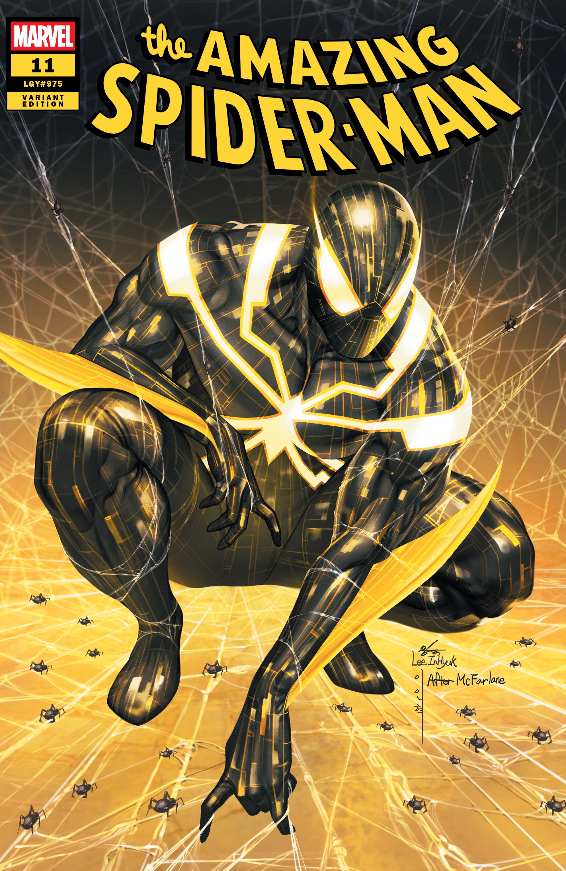 スパイダーマン　アメコミ　リーフレット　ヴァリアント　INHYUK LEE AMAZING SPIDER-MAN 11 NYCC INHYUK LEE VARIANT