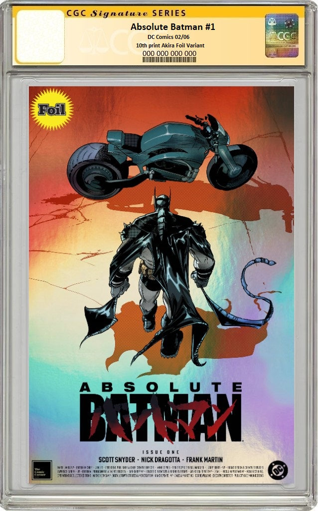 ABSOLUTE BATMAN 1 FOIL JAVIER FERNANDEZ AKIRA HOMAGE VARIANT– The
