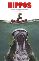 FLORIDA HIPPOPOTAMUS COCAINE MASSACRE 1 SKAN JAWS MOVIE POSTER HOMAGE VARIANT