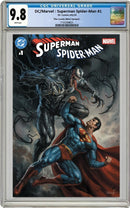 SUPERMAN SPIDER-MAN 1 DC/MARVEL LUCIO PARRILLO VARIANT