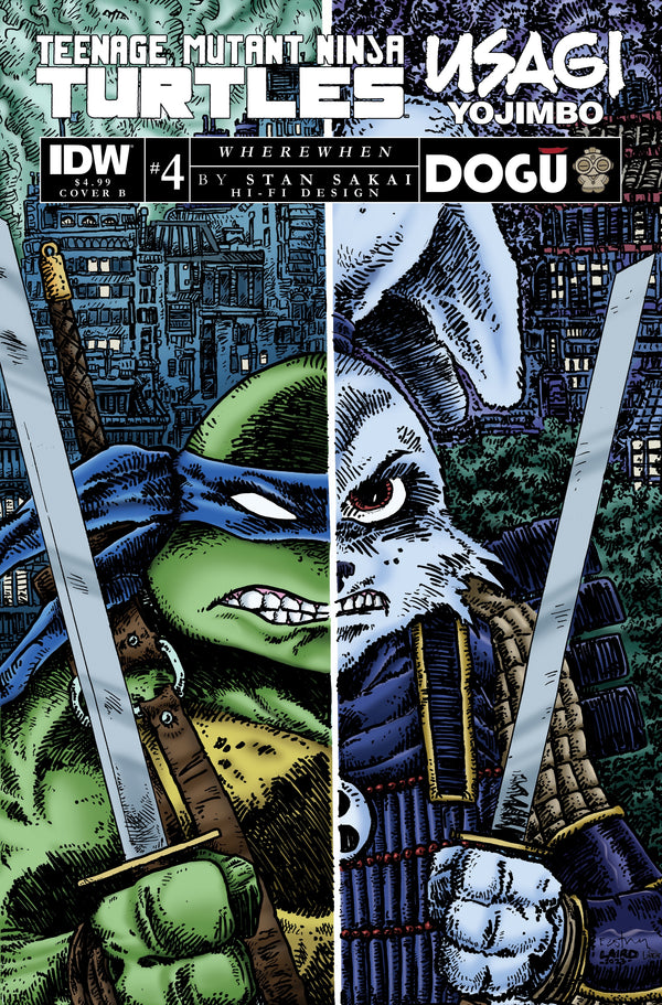 Teenage Mutant Ninja Turtles/Usagi Yojimbo: WhereWhen #4 Eastman & Laird Variant