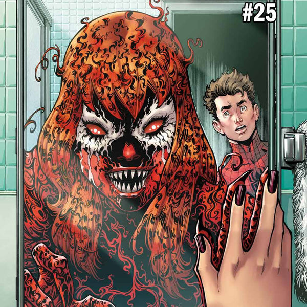AMAZING SPIDER-MAN #25 NAUCK CARNAGE-IZED VARIANT– The Comic Mint