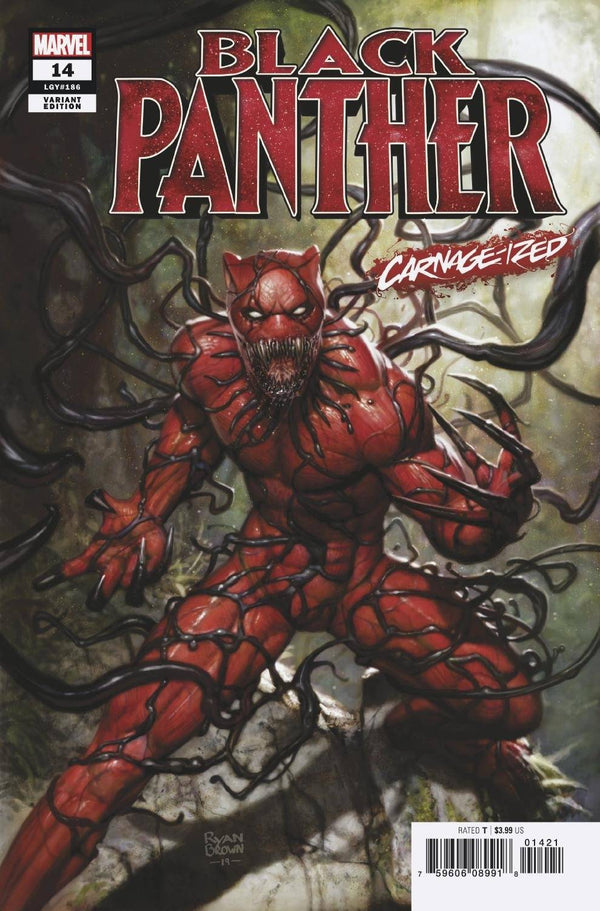 BLACK PANTHER #14 (2019) BROWN CARNAGE-IZED VARIANT