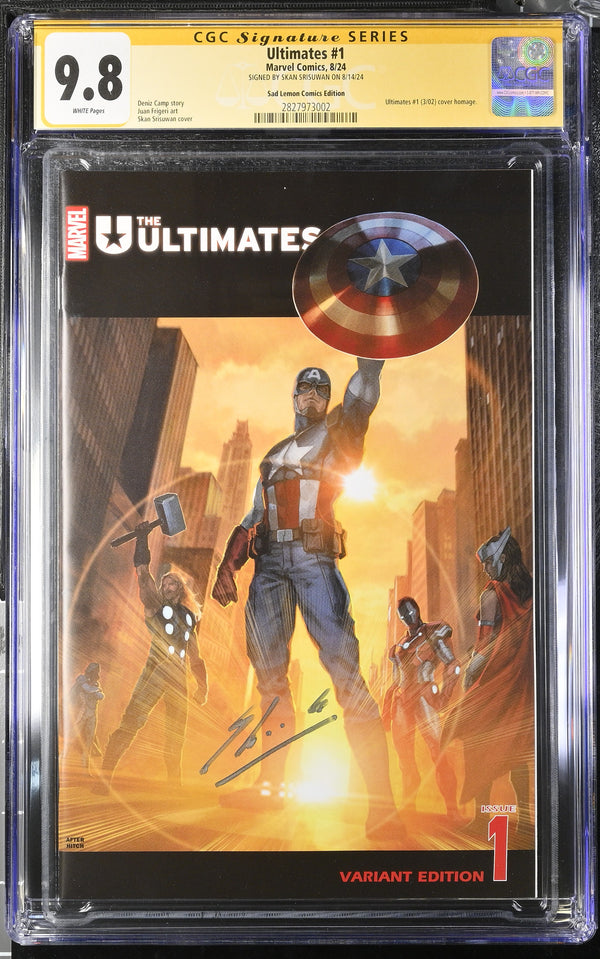 ULTIMATES #1 VARIANT SIGNED BY SKAN SRISUWAN CGC 9.8