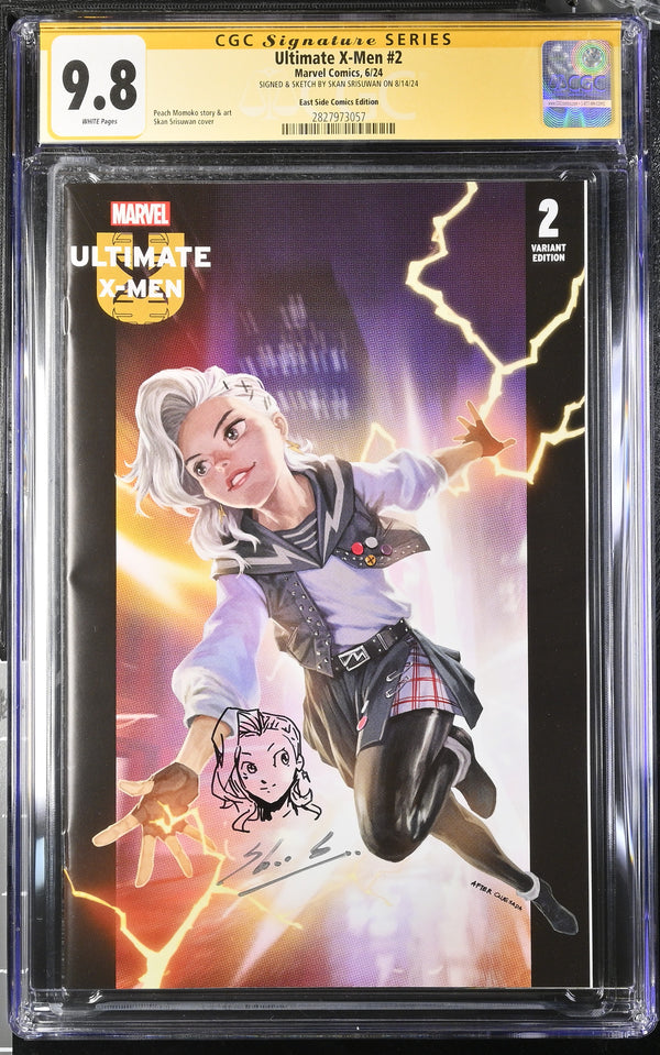 ULTIMATE X-MEN #2 VARIANT SIGNED & REMARKED BY SKAN SRISUWAN CGC 9.8