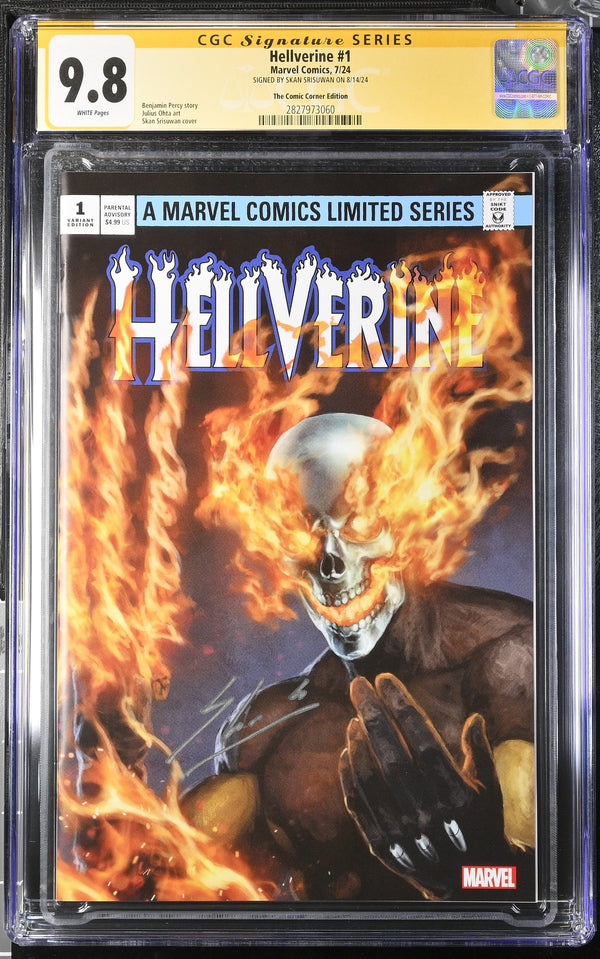 HELLVERINE #1 VARIANT SIGNED BY SKAN SRISUWAN CGC 9.8